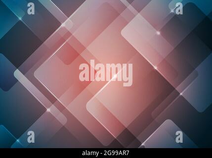 Abstract background geometric square overlay transparency with lighting. Vector illustration Stock Vector