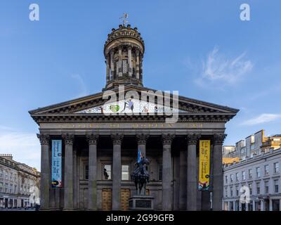 The Gallery of Modern Art Building at Royal Exchange Square in Glasgow city centre, Scotland. Stock Photo