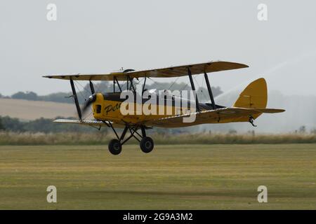 Tiger Moth Duxford Airshow 24/7/21 Stock Photo