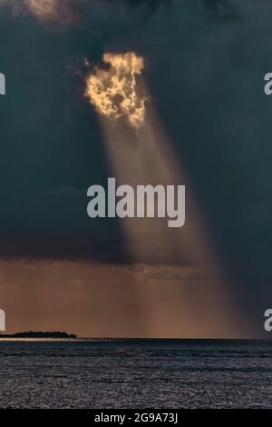 Sky at sunset over sea Stock Photo
