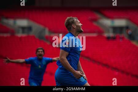 Buildbase FA Vase 2020/21 Final, Binfield v Warrington Rylands, Wembley Stadium, Saturday, 22 May 2021 Stock Photo