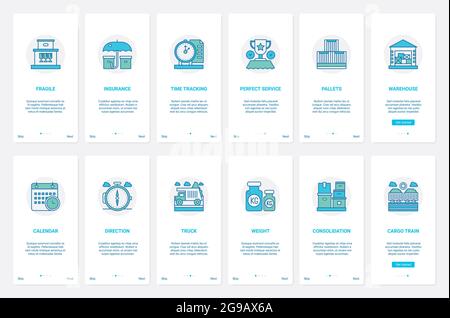 Warehouse service onboarding vector template Stock Vector Image & Art ...