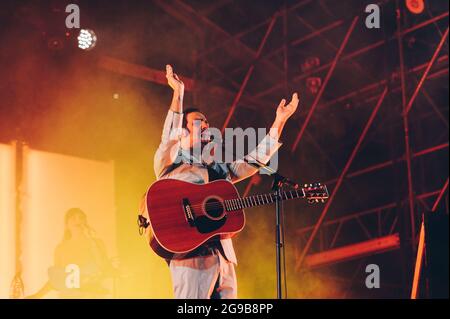 Milan Italy 21 July 2021 Colapesce Dimartino live at Castello Sforzesco © Giulia Manfieri / Alamy Stock Photo