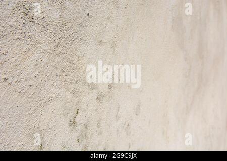 Old white wall background with weathered pattern Stock Photo