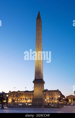 Obelisk in the concorde square, Paris, France Stock Photo