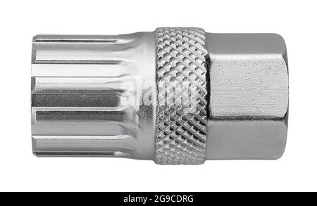 bike cassette lockring remover path isolated on white Stock Photo