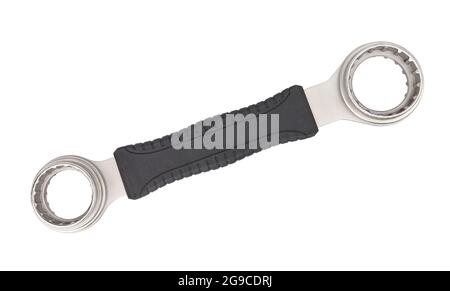 bicycle bottom bracket tool path isolated on white Stock Photo