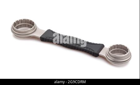 bicycle bottom bracket tool path isolated on white Stock Photo