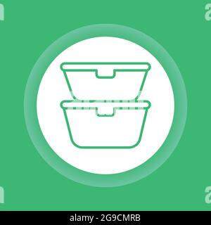 Recycle color button icon. Eco friendly. Pollution prevention symbol. Enviroment protection. UI UX GUI design element. Stock Vector