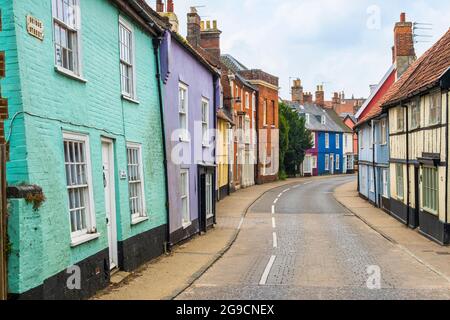 Bridge Street, Bungay, Suffolk, UK. Stock Photo