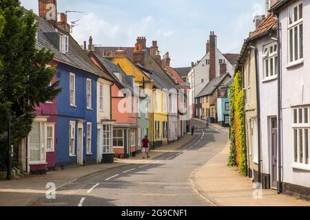 Bridge Street, Bungay, Suffolk, UK. Stock Photo