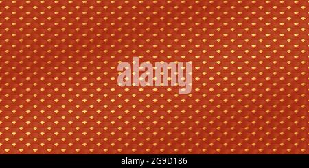 Chinese pattern wave with circle overlapping traditional fabric background. Luxury of red and gold design for carpet,wallpaper,clothing,wrapping,batik Stock Vector