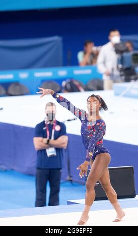 July 25, 2021: Simone Biles of United States of America ...