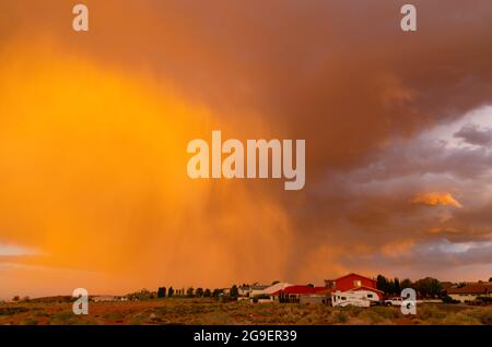 Extreme Weather Systems in the American Southwest Stock Photo