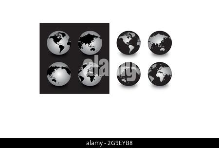 Vector globe of Earth Stock Vector