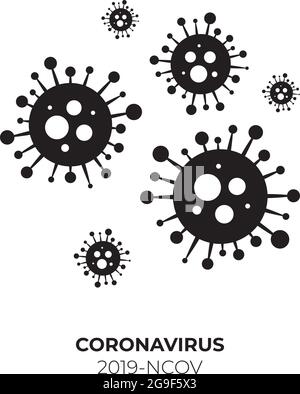 CoronaVirus covid-19 molecular model Virus Stock Vector