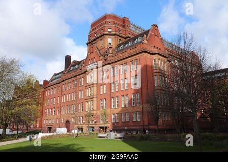 Manchester, UK. University of Manchester, Sackville Street Building. Stock Photo