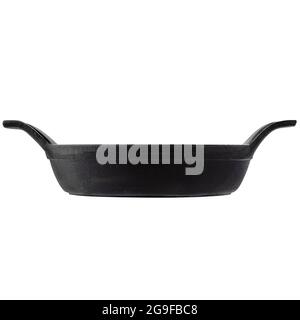 Cast iron frying or baking pan with two handles Stock Photo