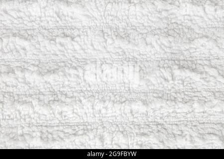 White, clean bathtowel texture background Stock Photo