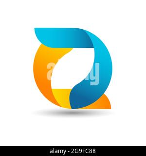 new style letter D logo vector modern concept element icon and template Stock Vector