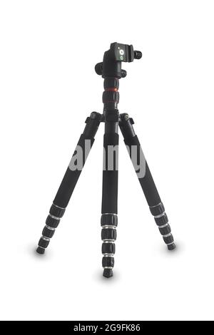 Folding tripod for camera and video camera Stock Photo