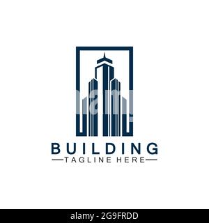 Building logo vector illustration design,Real Estate logo template, Logo symbol icon Stock Vector