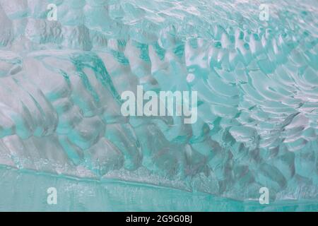 Details of an ice floe, Waggonwaybreen, Magdalenefjord, Svalbard, Norway Stock Photo