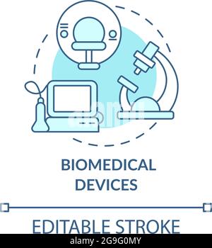 Biomedical devices concept icon. Stock Vector
