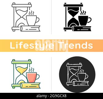 Slow living icon Stock Vector