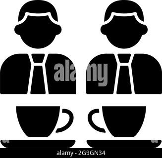 Common breaks black glyph icon Stock Vector