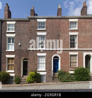 Houses in Georgian Quarter, Liverpool Stock Photo