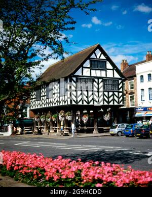 Timber framed Market House, built in 1653, Ledbury, Herefordshire, England. Stock Photo