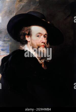 Self portrait of Peter Paul Rubens (1577-1640), oil on panel, 1623 Stock Photo