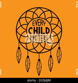 Every Child Matters Vector Illustration Stock Vector
