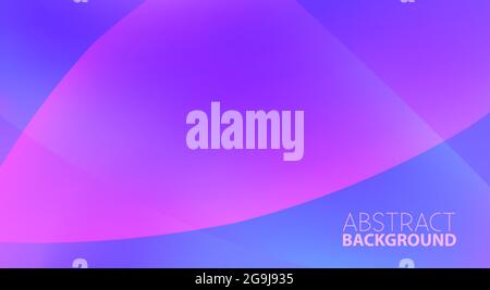 Abstract electric violet and cornflower blue wallpaper with rounded shape and gradient. Vector graphic background Stock Vector