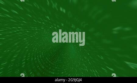Driving through the binary data tunnel Stock Photo
