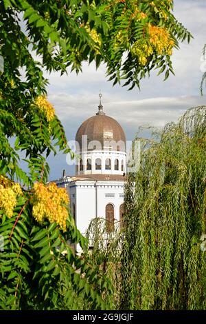 Neolog Synagogue Zion in Oradea in eclectic style, Romania Stock Photo