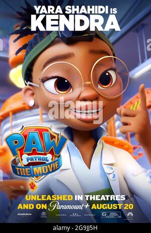 PAW PATROL: THE MOVIE, character poster, Ryder (voice: Will Brisbin), 2021.  © Paramount Pictures / Courtesy Everett Collection Stock Photo - Alamy