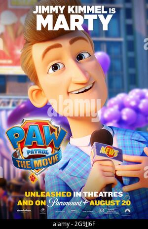 PAW PATROL: THE MOVIE, character poster, Ryder (voice: Will Brisbin), 2021.  © Paramount Pictures / Courtesy Everett Collection Stock Photo - Alamy