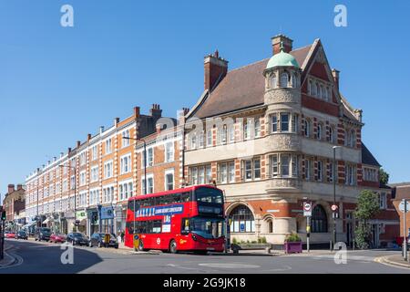 Wimbledon Village, High street, Wimbledon, London Borough of Merton, Greater London, England, United Kingdom Stock Photo