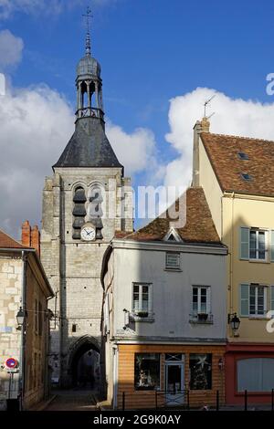 Tour Notre-Dame-du-Val, medieval town of Provins, UNESCO World Heritage Site, Seine-et-Marne department, Ile-de-France region, France Stock Photo