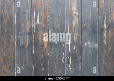 Shabby wood surface background. Brown vertical planks texture Stock Photo