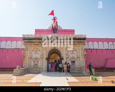 Karni Mata Temple or Rat Temple, Deshnoke, Rajasthan, India Stock Photo