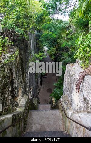 Queen's Staircase Nassau, New Providence, Bahamas, Caribbean Stock Photo