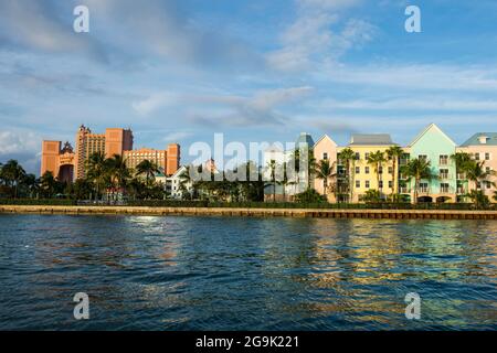 Hotel Atlantis on Paradise island, Nassau, New Providence, Bahamas, Caribbean Stock Photo