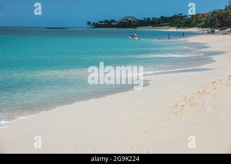 Cabbage Beach, Paradise island, Nassau, New Providence, Bahamas, Caribbean Stock Photo