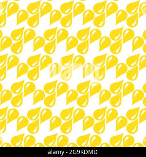 Yellow Lemon Drops seamless repeating vector patten Stock Vector