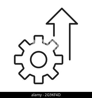 growth product icon vector operational excellence symbol cost efficiency sign for your web site design, logo, app, UI.illustration Stock Vector