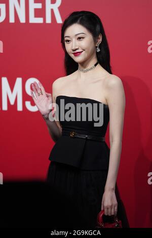 Chinese actress Jing Tian attends a promotional event for De Beers in