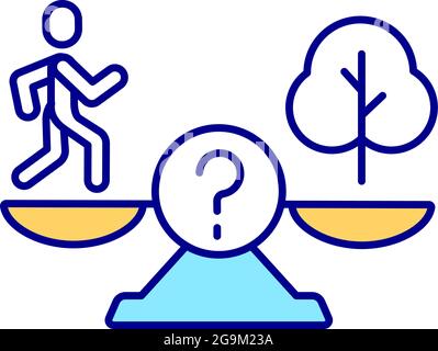 AI problems RGB color icon. Stock Vector